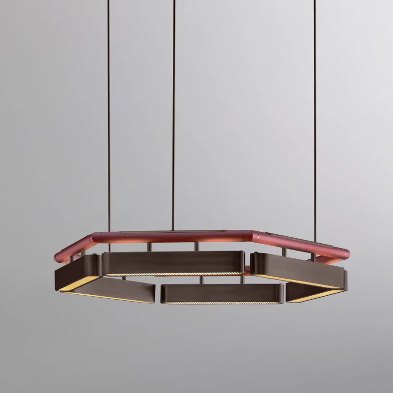 Colt hexagon chandelier - Bert Frank w Mesmetric