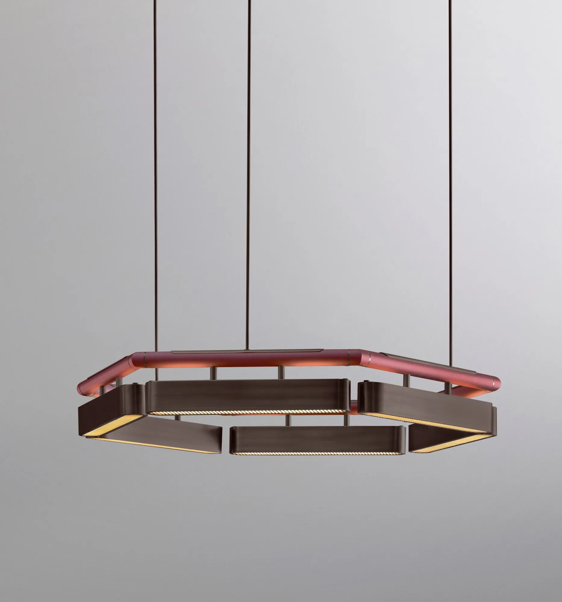 Colt hexagon chandelier - Bert Frank w Mesmetric