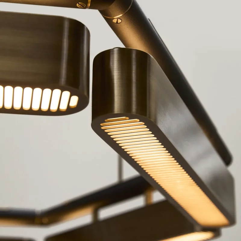 Colt hexagon chandelier - Bert Frank w Mesmetric