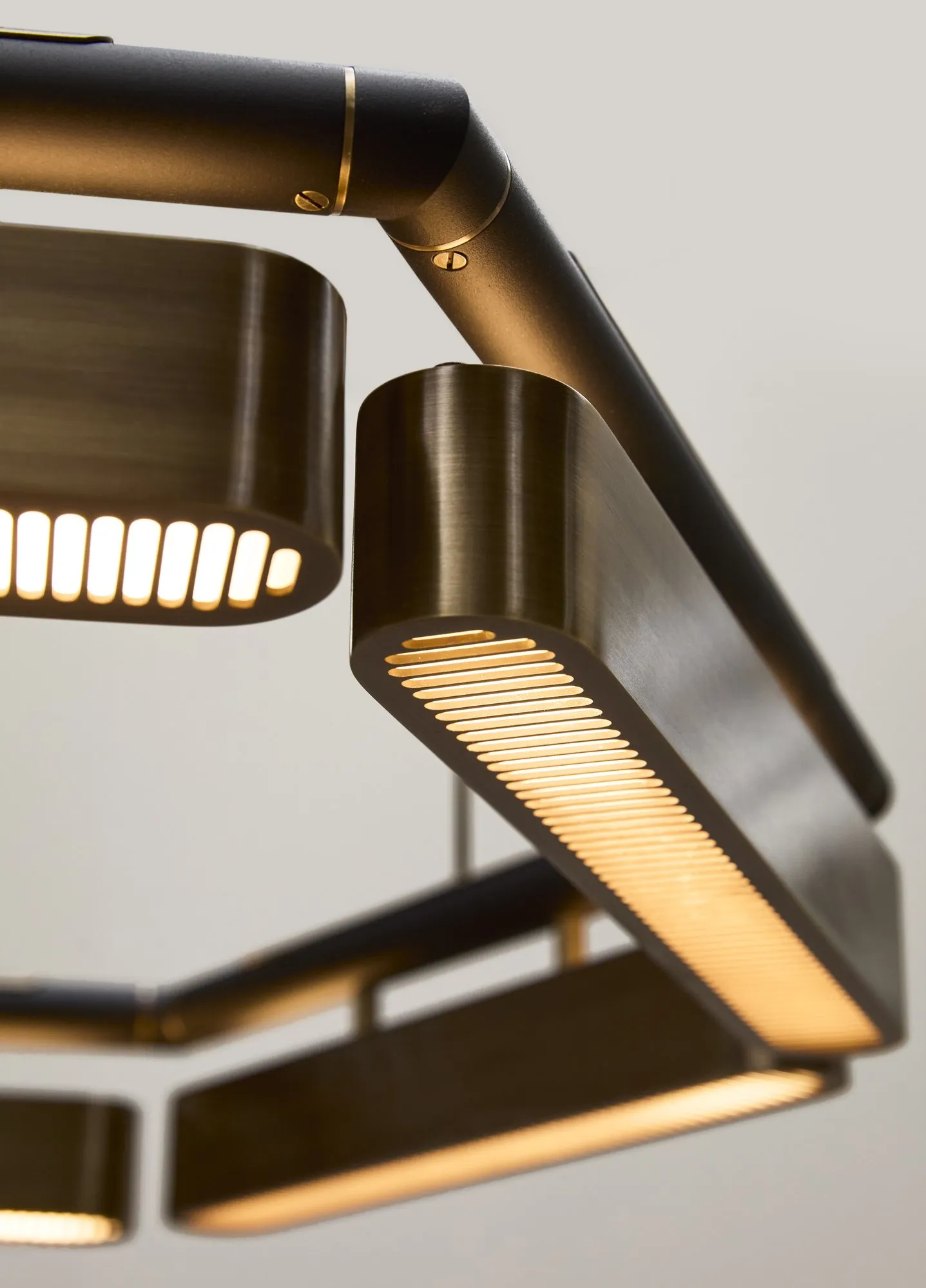 Colt hexagon chandelier - Bert Frank w Mesmetric