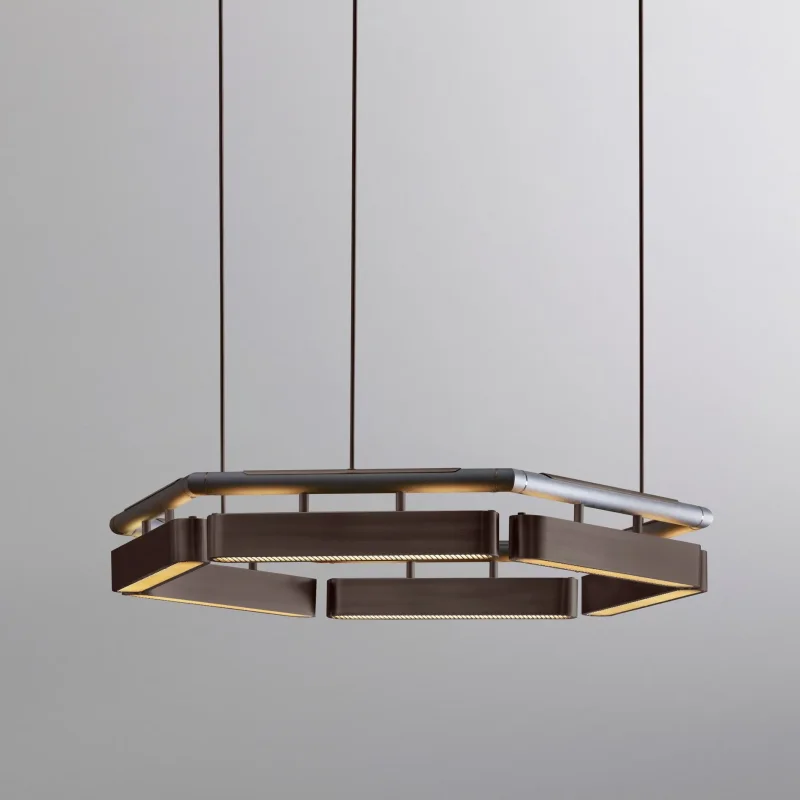Colt hexagon chandelier - Bert Frank w Mesmetric
