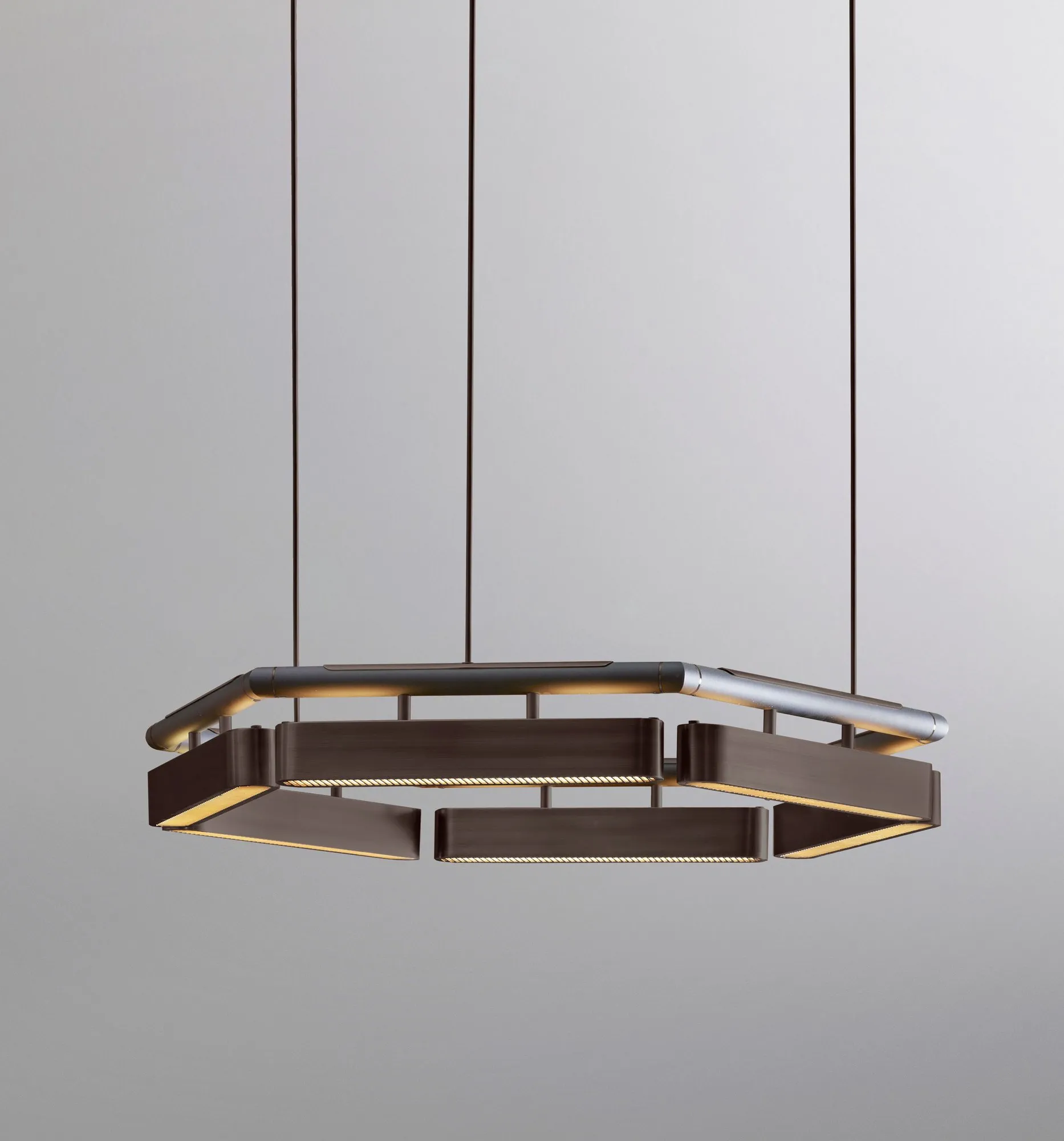 Colt hexagon chandelier - Bert Frank w Mesmetric