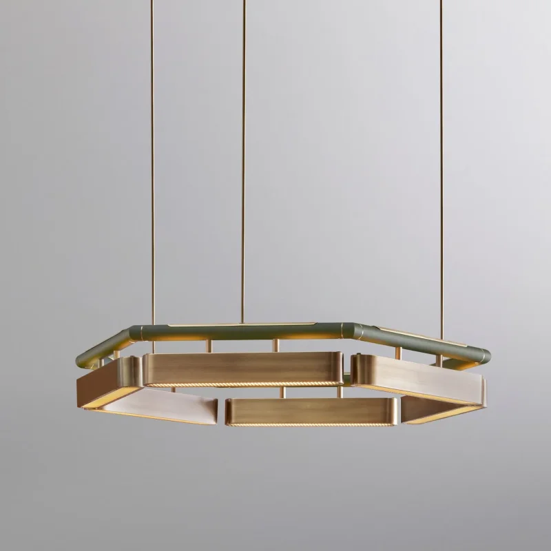 Colt hexagon chandelier - Bert Frank w Mesmetric