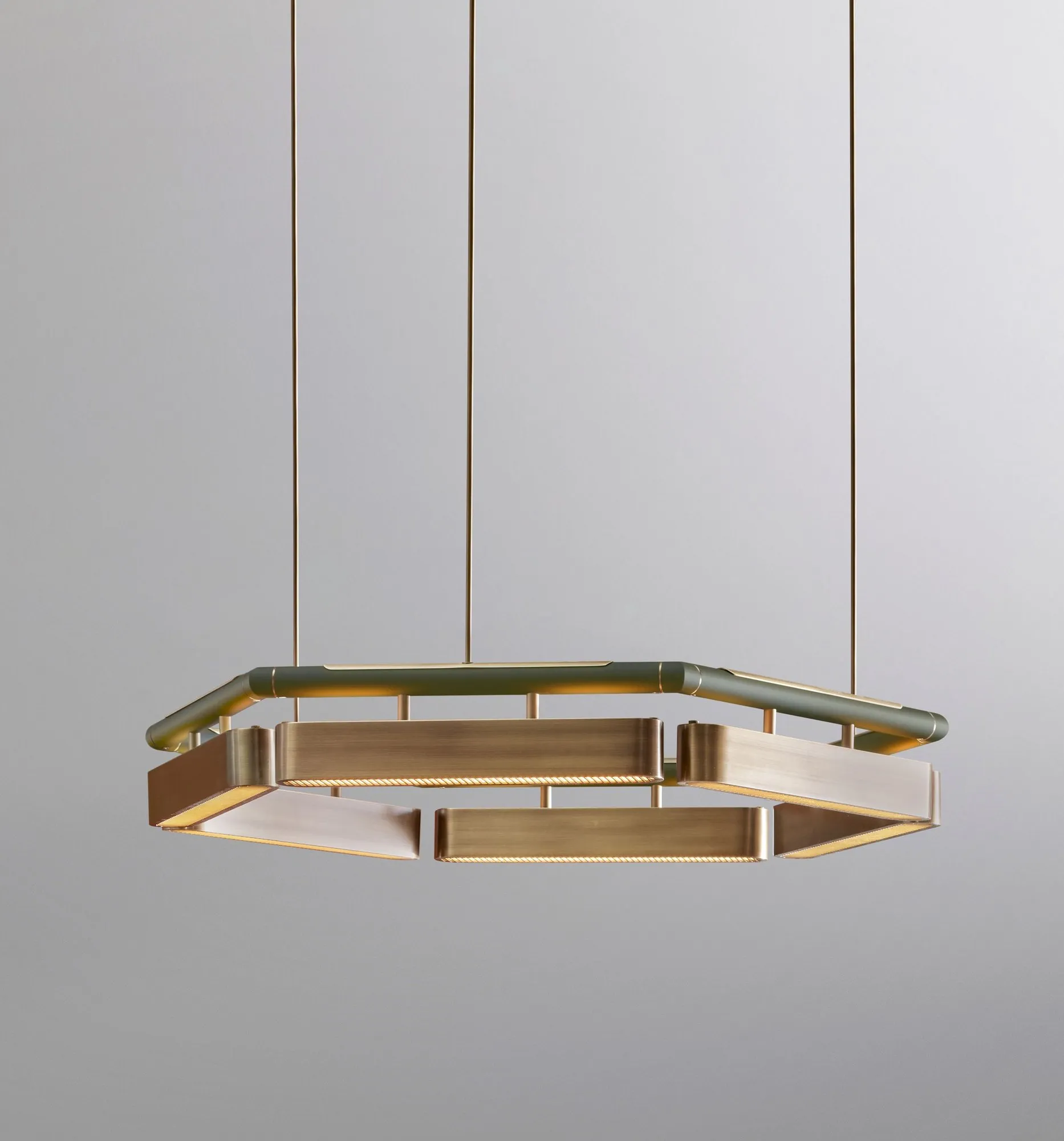 Colt hexagon chandelier - Bert Frank w Mesmetric