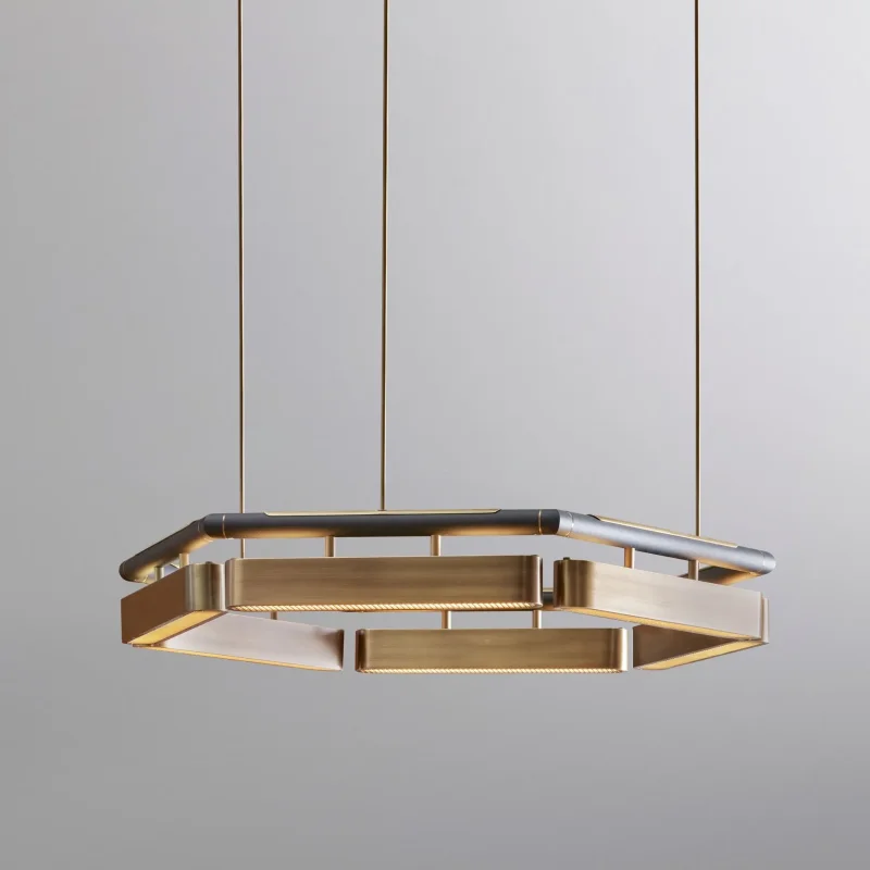 Colt hexagon chandelier - Bert Frank w Mesmetric