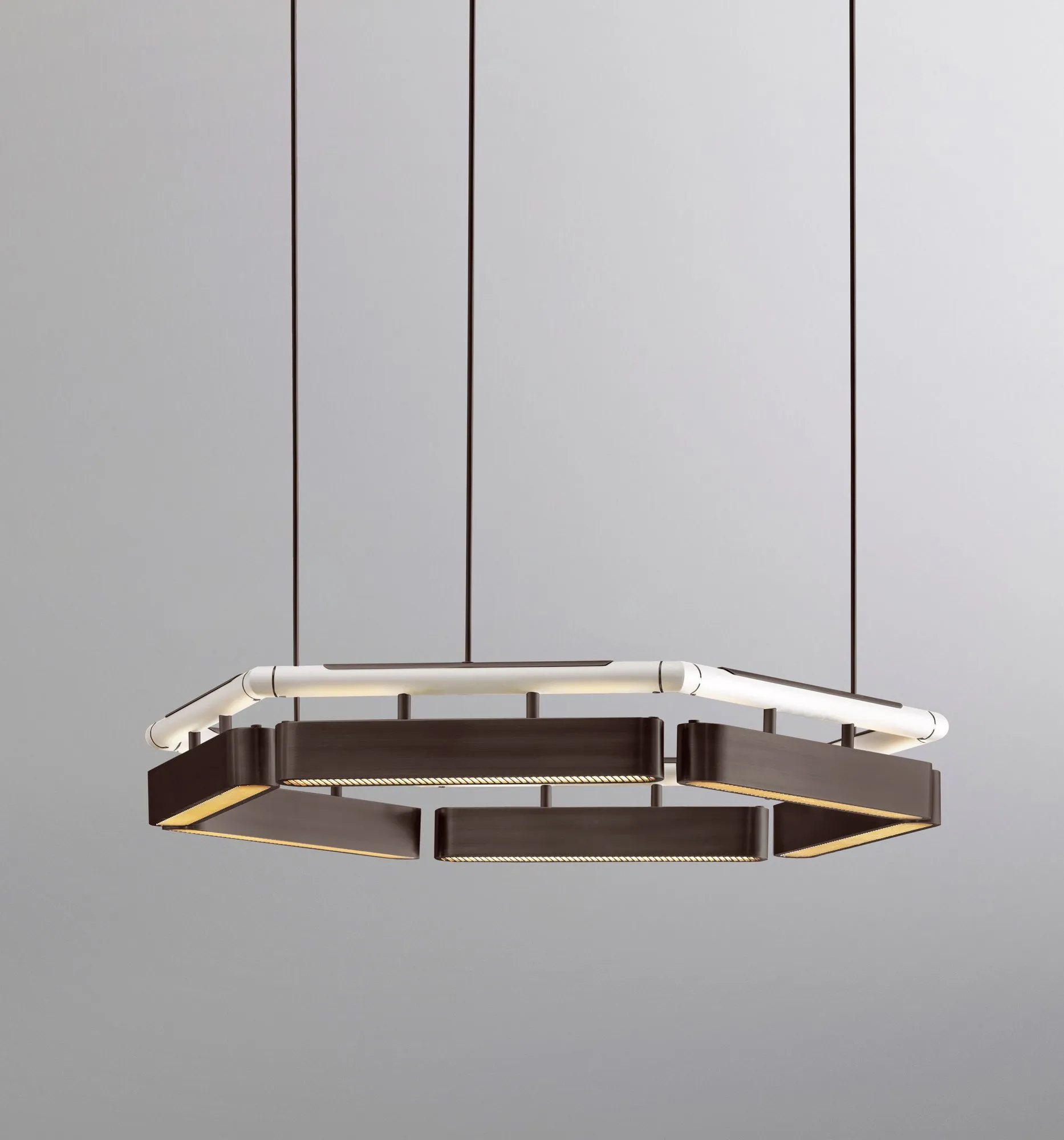 Colt hexagon chandelier - Bert Frank w Mesmetric