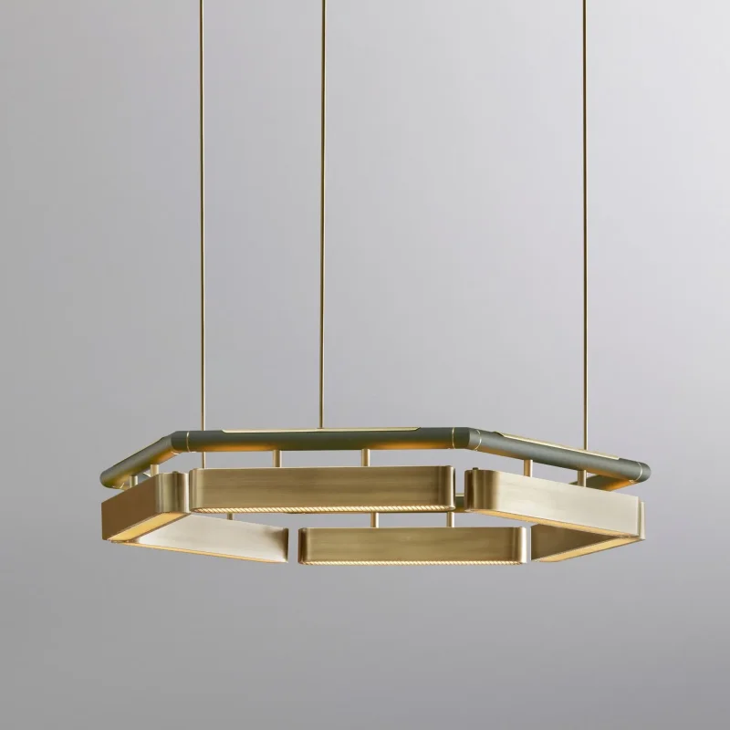 Colt hexagon chandelier - Bert Frank w Mesmetric