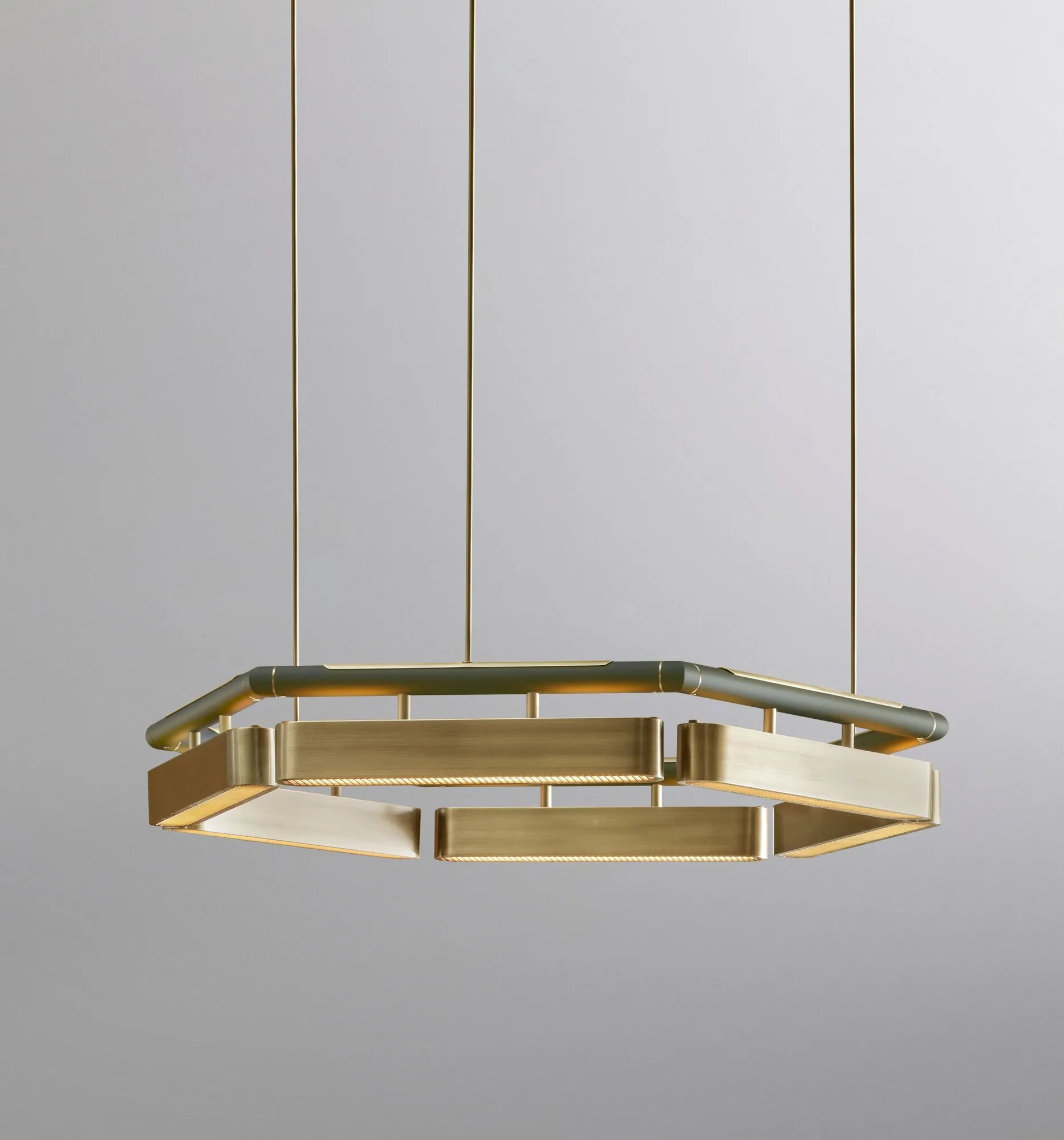 Colt hexagon chandelier - Bert Frank w Mesmetric