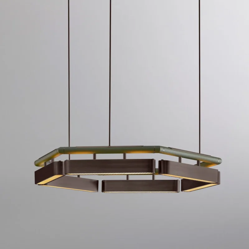 Colt hexagon chandelier - Bert Frank w Mesmetric