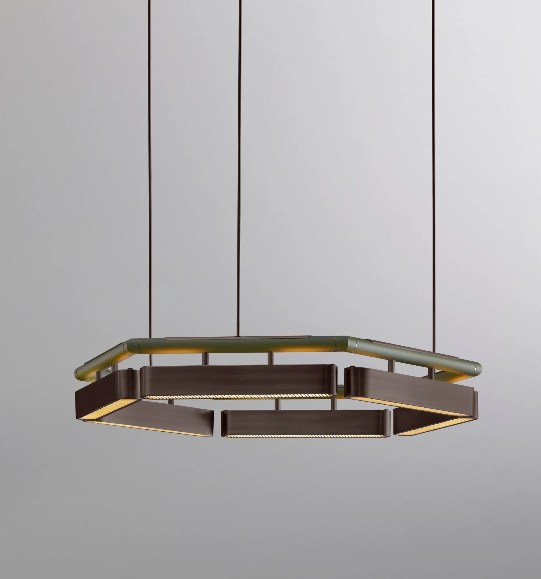 Colt hexagon chandelier - Bert Frank w Mesmetric