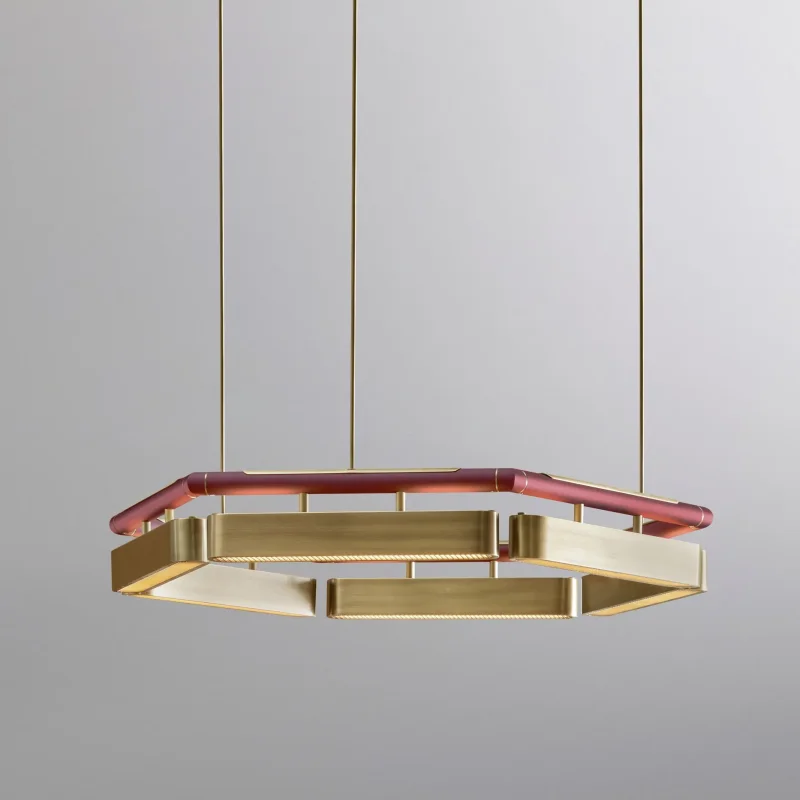 Colt hexagon chandelier - Bert Frank w Mesmetric