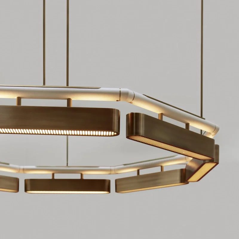 Colt octagon chandelier - Bert Frank w Mesmetric