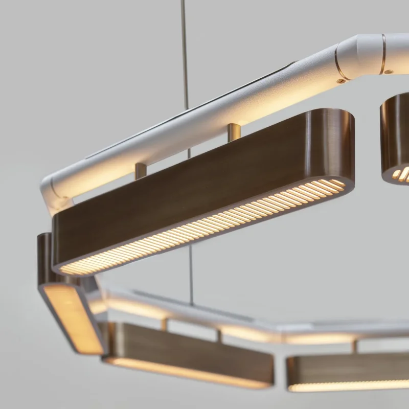 Colt octagon chandelier - Bert Frank w Mesmetric