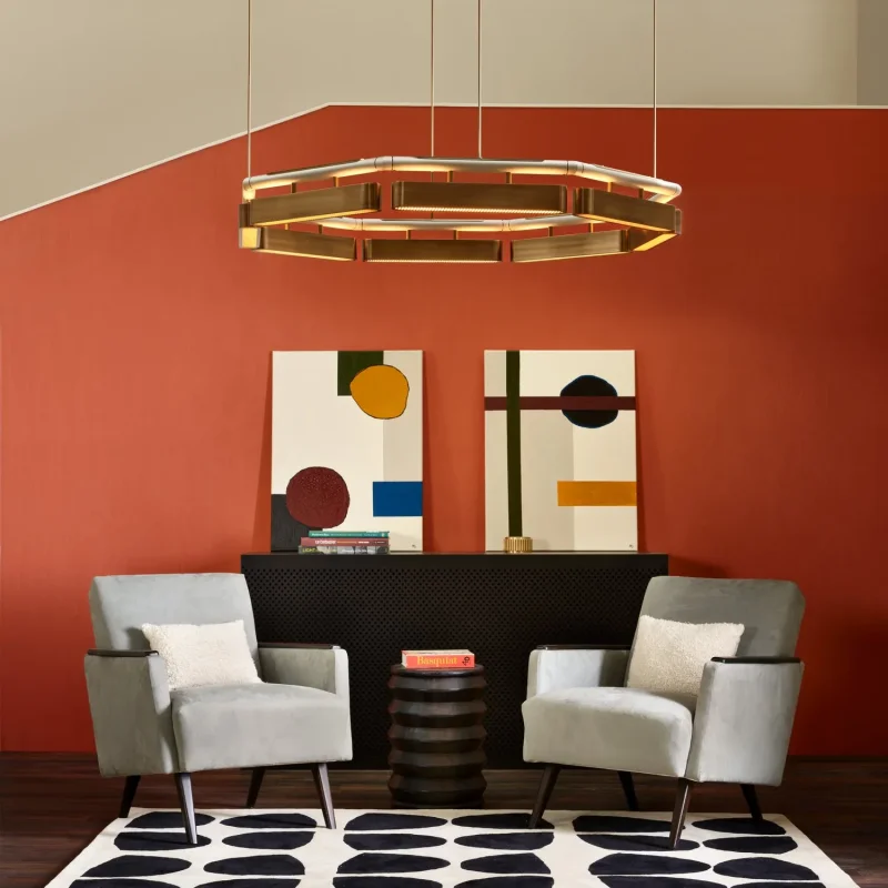 Colt octagon chandelier - Bert Frank w Mesmetric