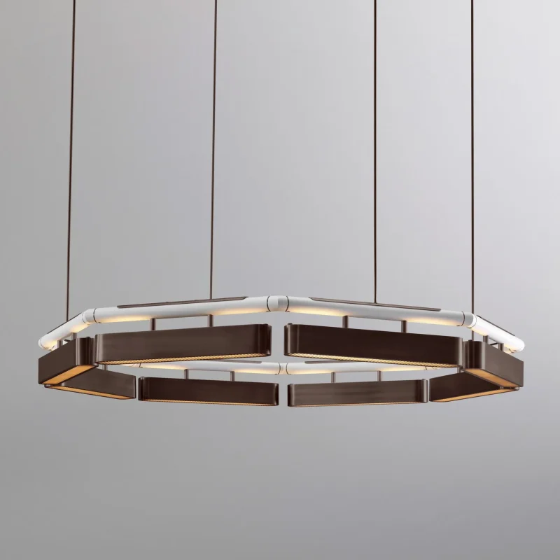 Colt octagon chandelier - Bert Frank w Mesmetric