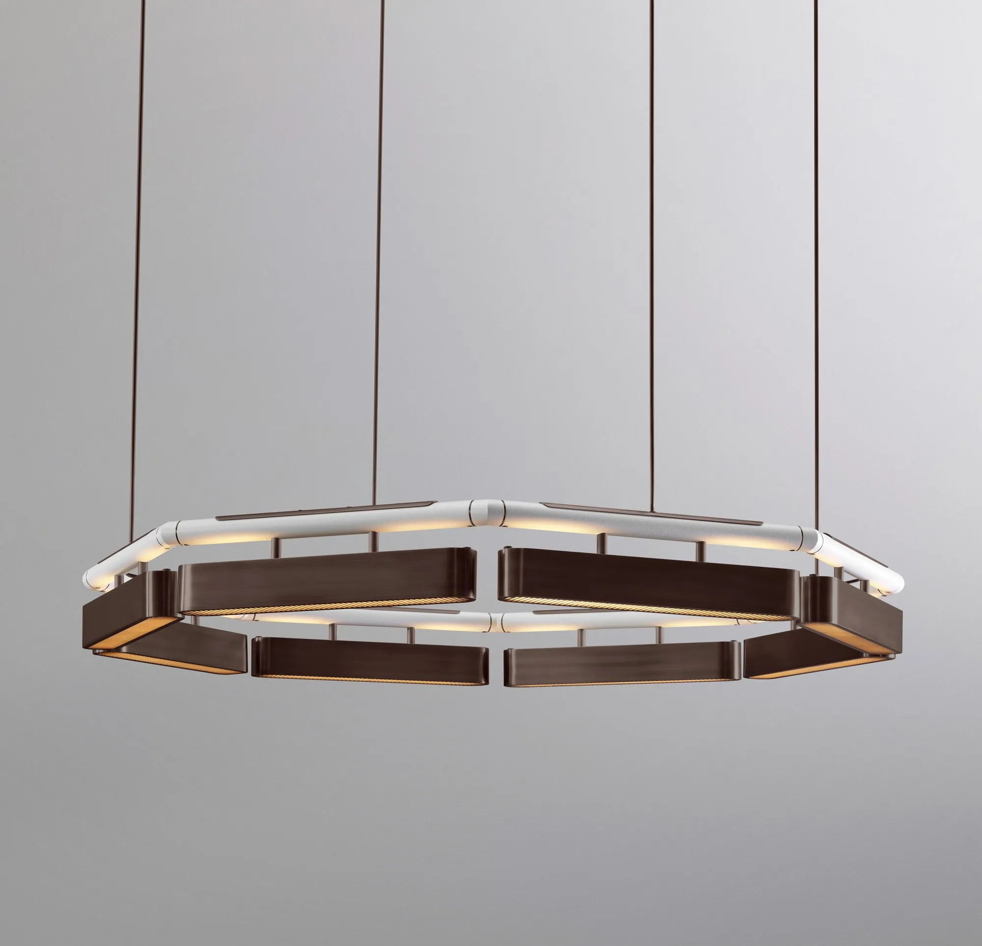 Colt octagon chandelier - Bert Frank w Mesmetric
