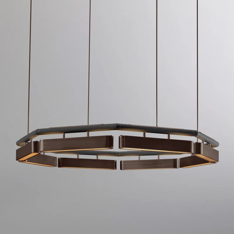 Colt octagon chandelier - Bert Frank w Mesmetric