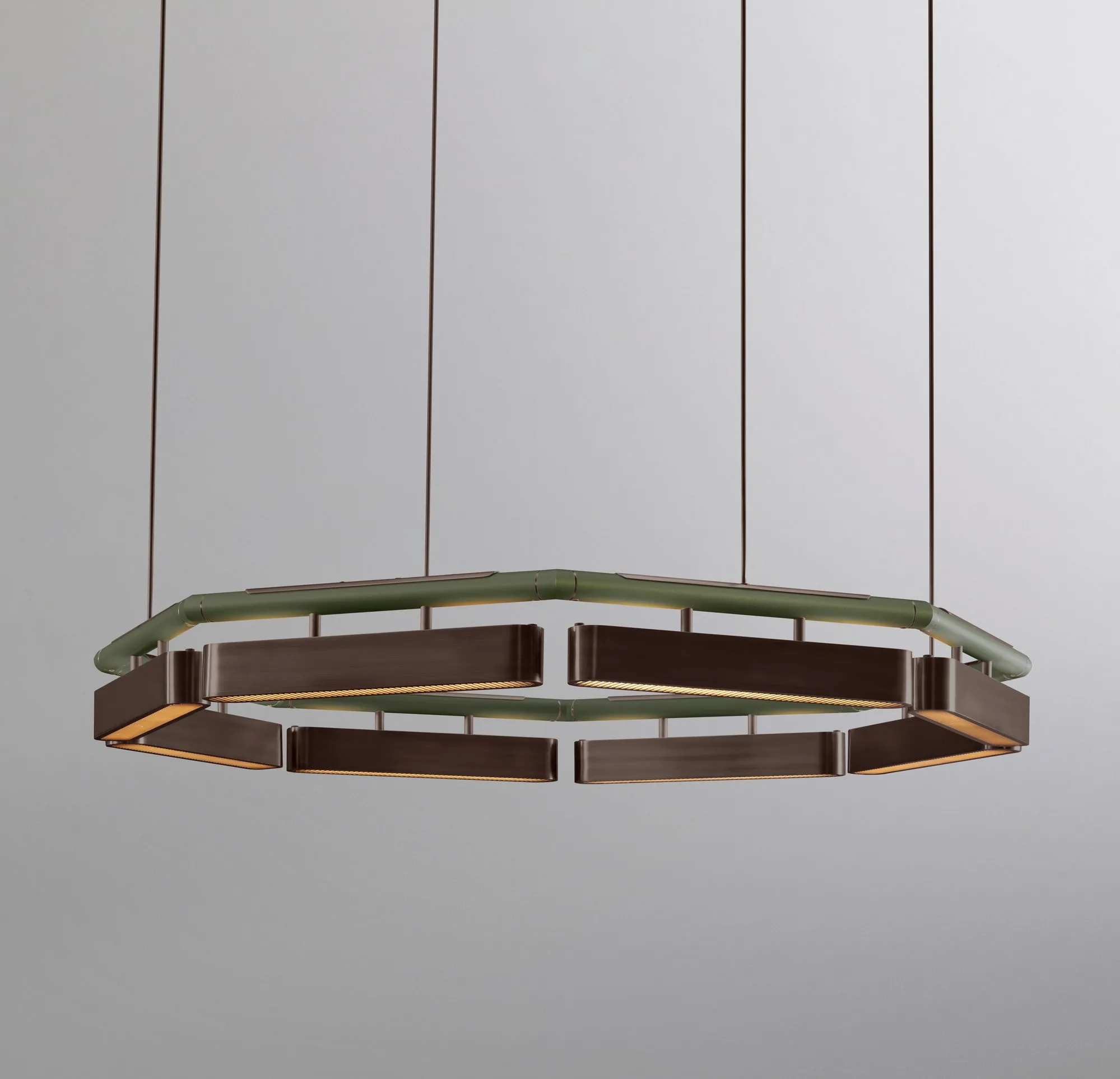 Colt octagon chandelier - Bert Frank w Mesmetric