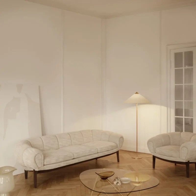 Croissant Lounge Chair - Gubi.dk w Mesmetric