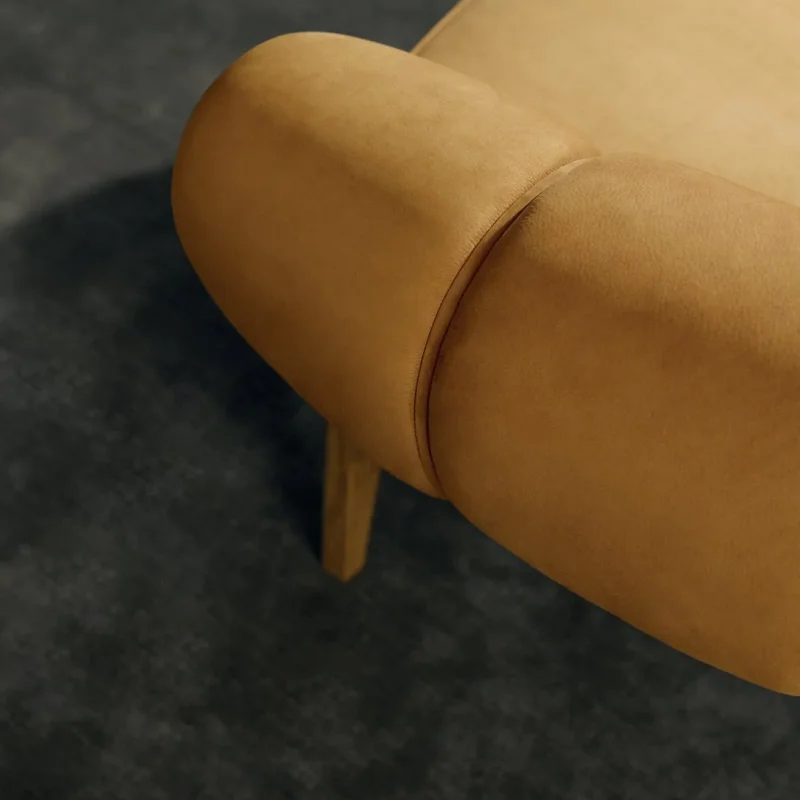 Croissant Lounge Chair - Gubi.dk w Mesmetric