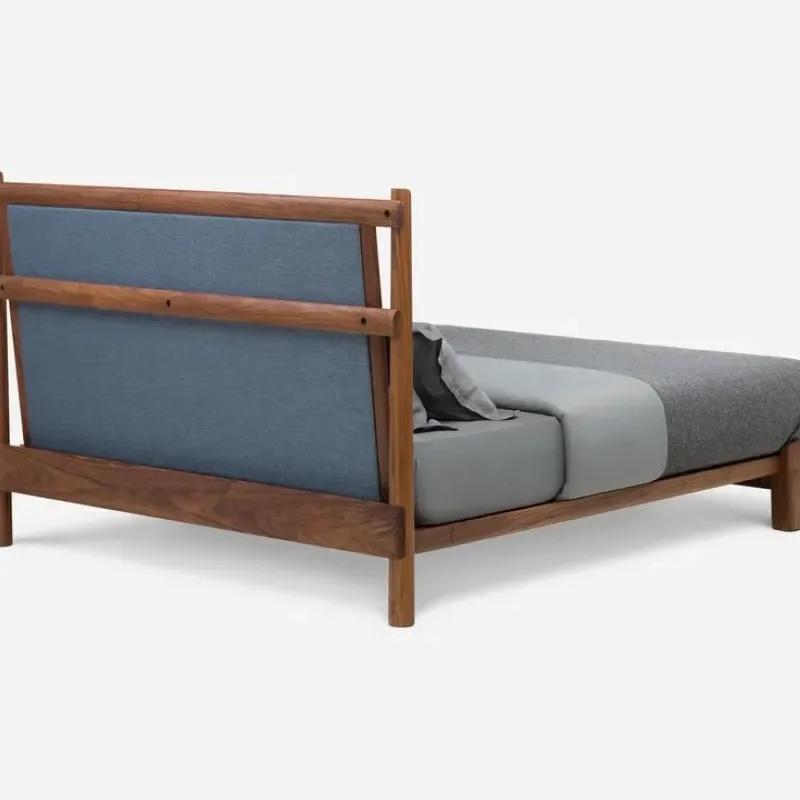 684S Twenty-Five Upholstered Bed - De La Espada w Mesmetric