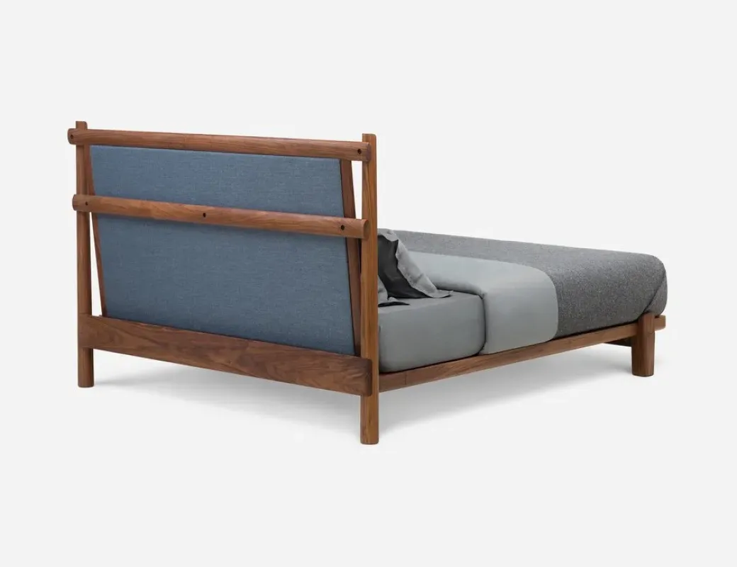 684S Twenty-Five Upholstered Bed - De La Espada w Mesmetric