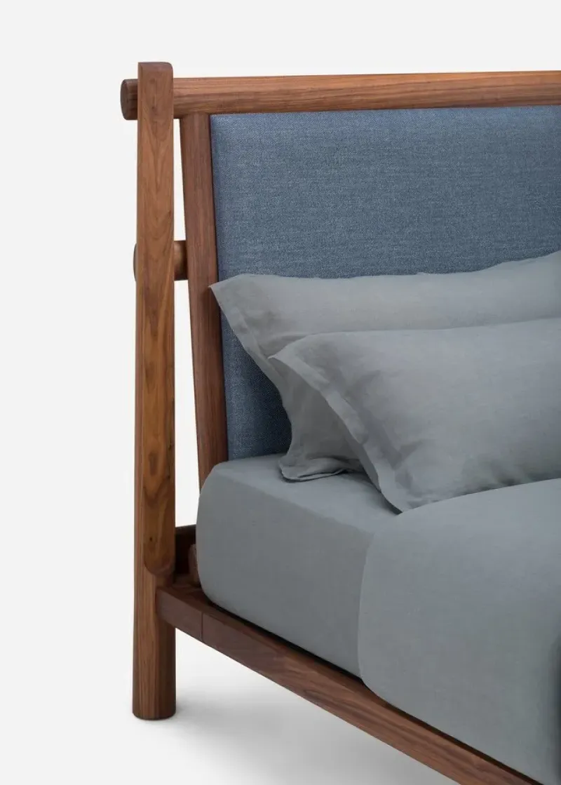 684S Twenty-Five Upholstered Bed - De La Espada w Mesmetric