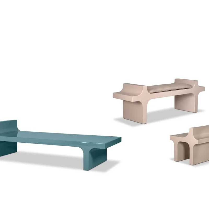 Dharma Bench & Pouf – Baxter at Mesmetric