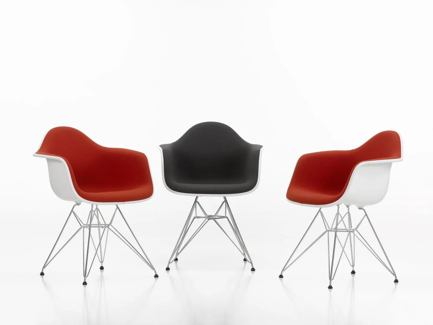 Eames Plastic DAR RE Full Upholstery - Vitra w Mesmetric