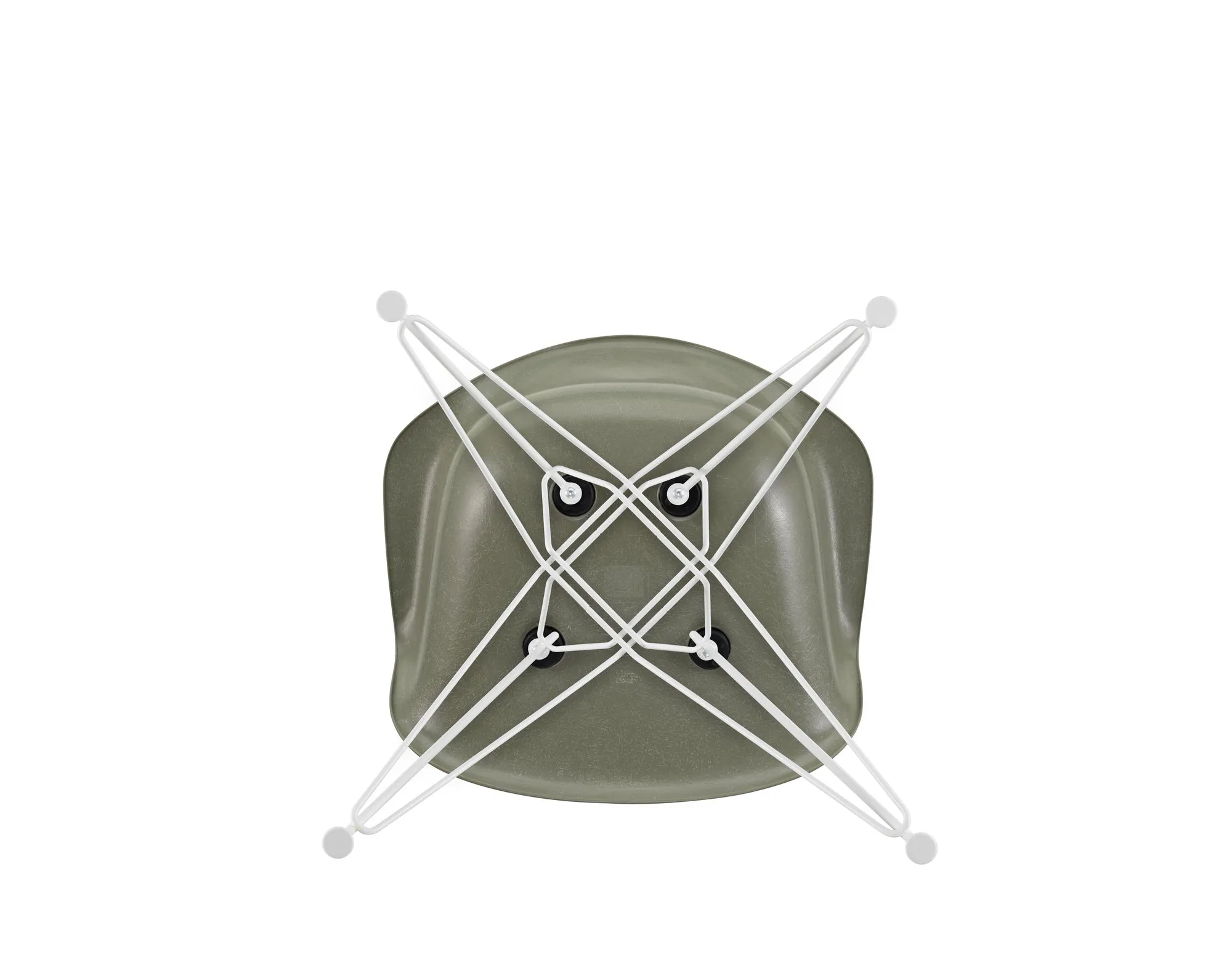 Eames Fiberglass DAR Upholstred seat – Vitra at Mesmetric