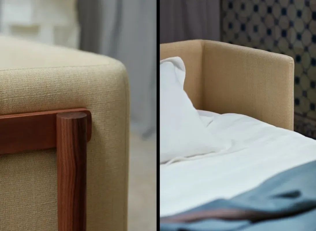 768 Frame Bed With Arms - De La Espada w Mesmetric