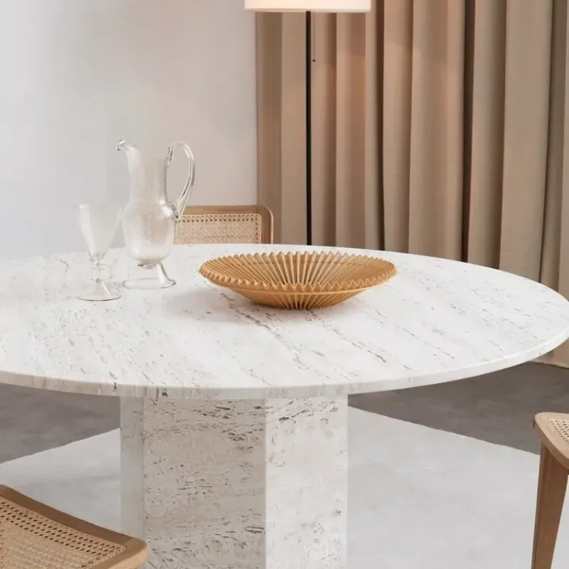 Epic dining table travertine - Gubi.dk w Mesmetric