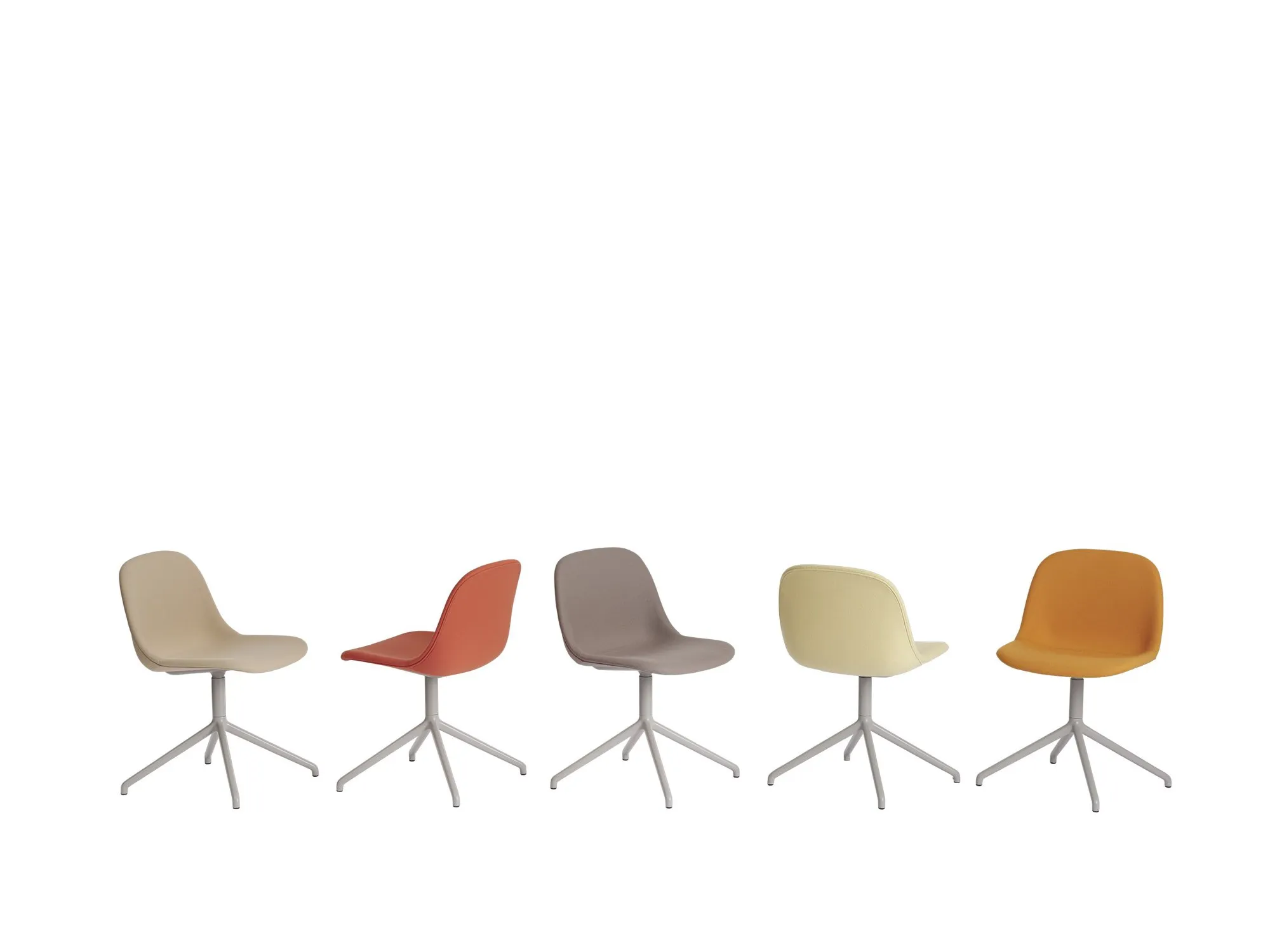 Fiber side chair swivel base