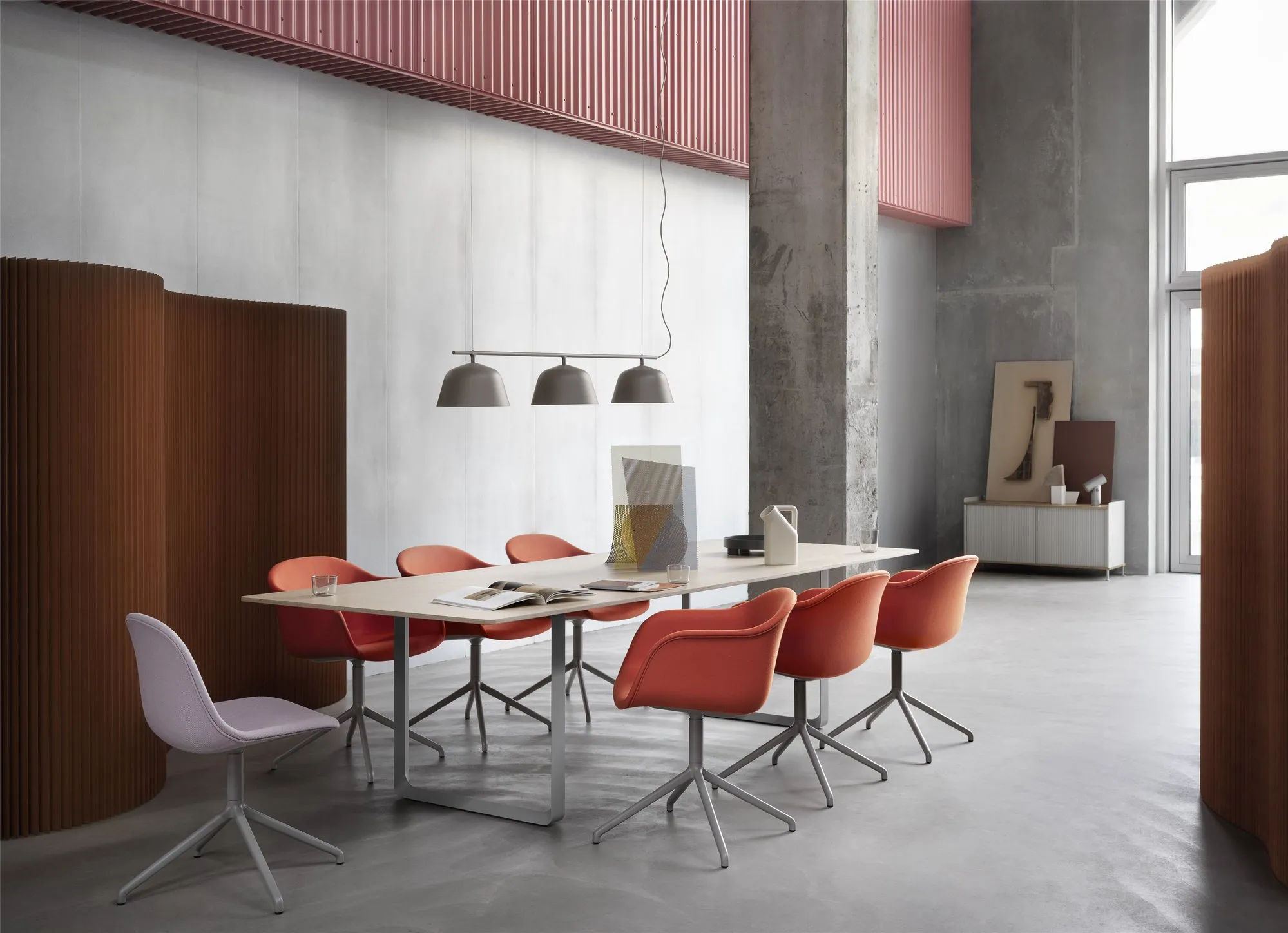 Fiber side chair swivel base