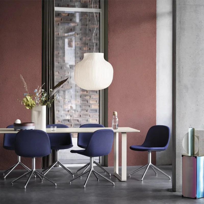 Fiber side chair swivel base
