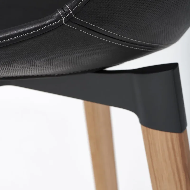 Flow Leather 4-legged Oak Cross Base - MDF Italia w Mesmetric