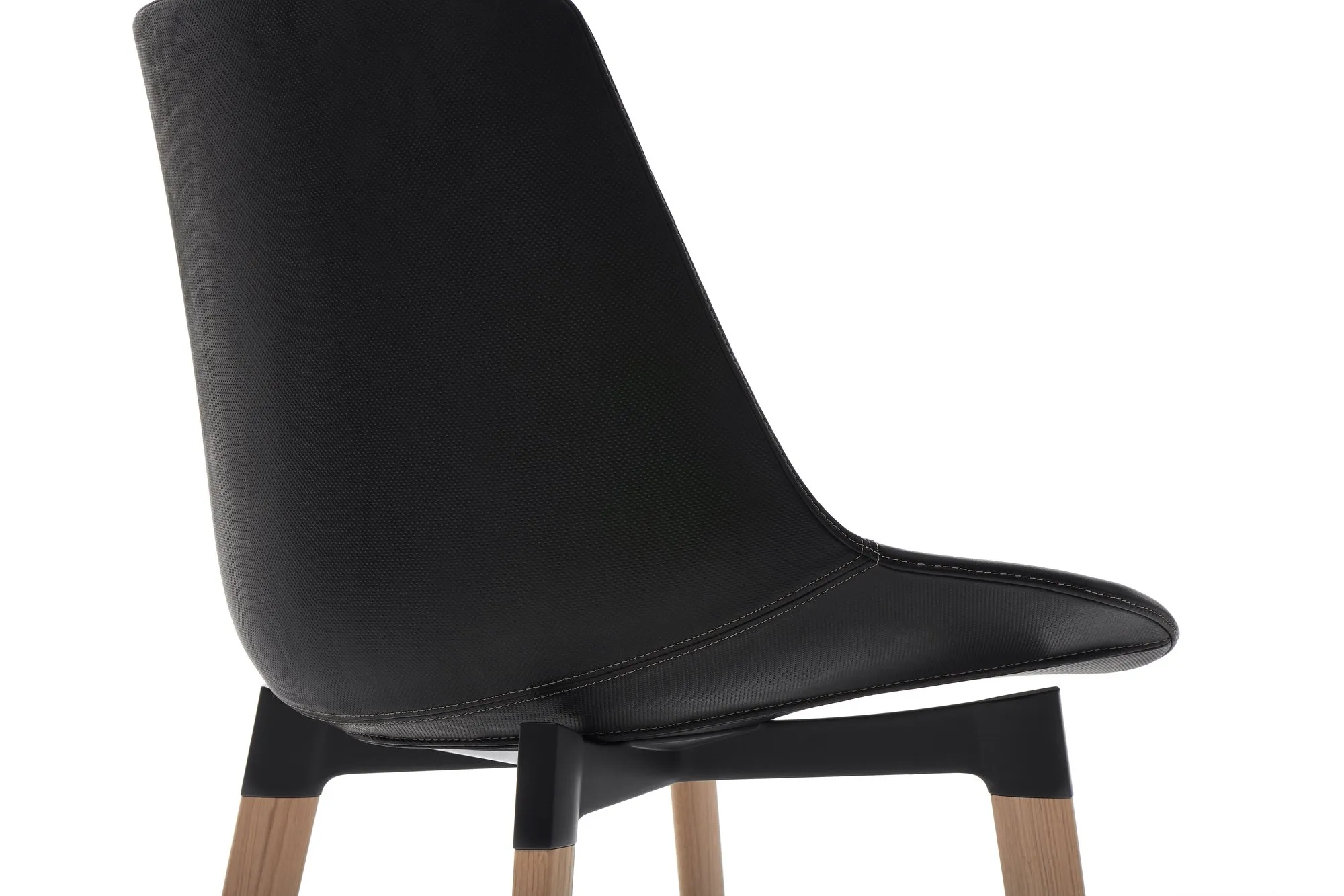 Flow Leather 4-legged Oak Cross Base - MDF Italia w Mesmetric