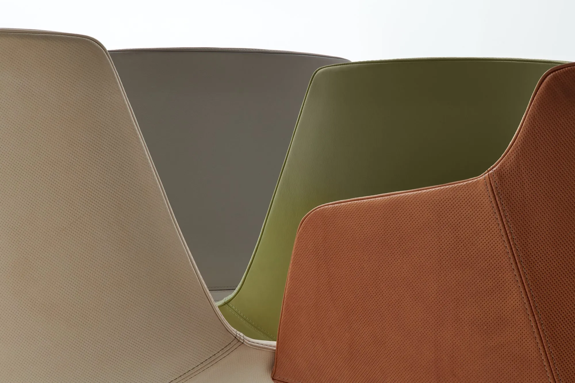 Flow Slim Leather VN 4-legged Steel Base - MDF Italia w Mesmetric