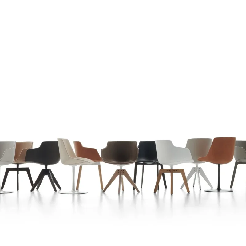Flow Slim Leather VN 4-legged Steel Base - MDF Italia w Mesmetric