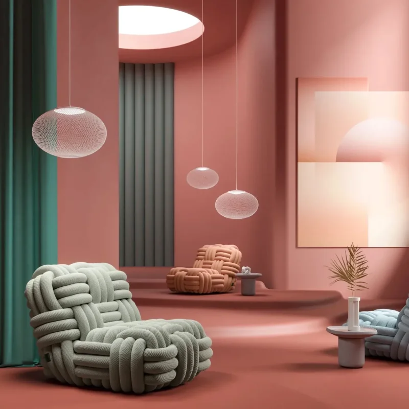 Knitty Lounge Chair - Moooi w Mesmetric