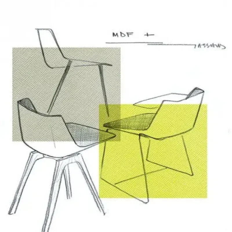 Aiku Sled Base With Arms – MDF Italia at Mesmetric