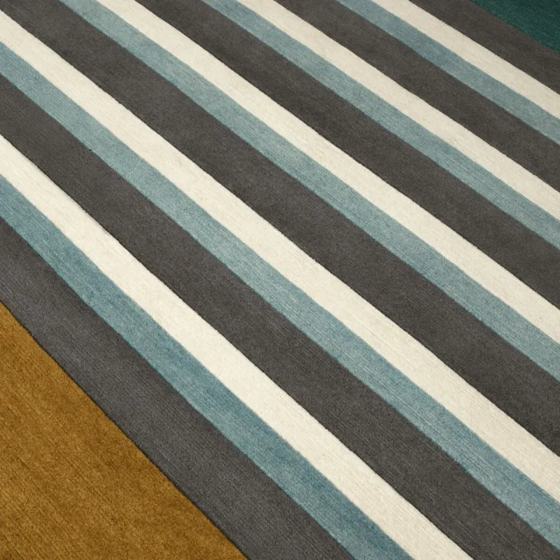 Les Arcs - Bleu Blanc Gris - CC-Tapis w Mesmetric