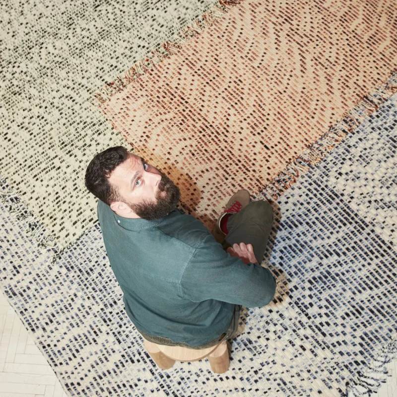Lines Blue - CC-Tapis w Mesmetric