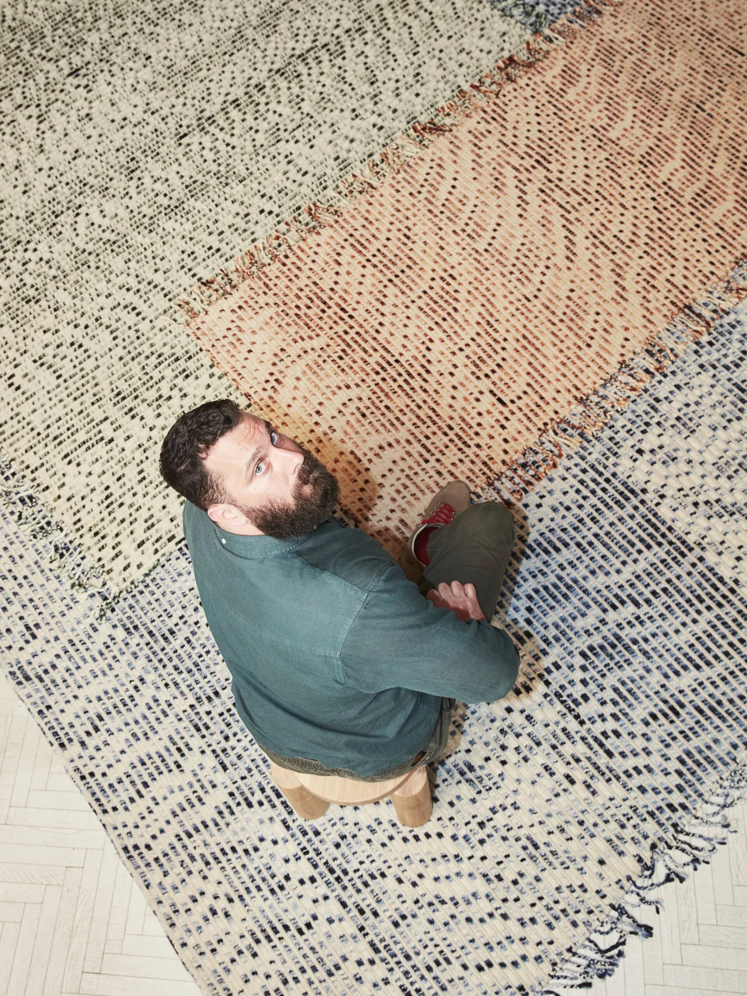 Lines Blue - CC-Tapis w Mesmetric