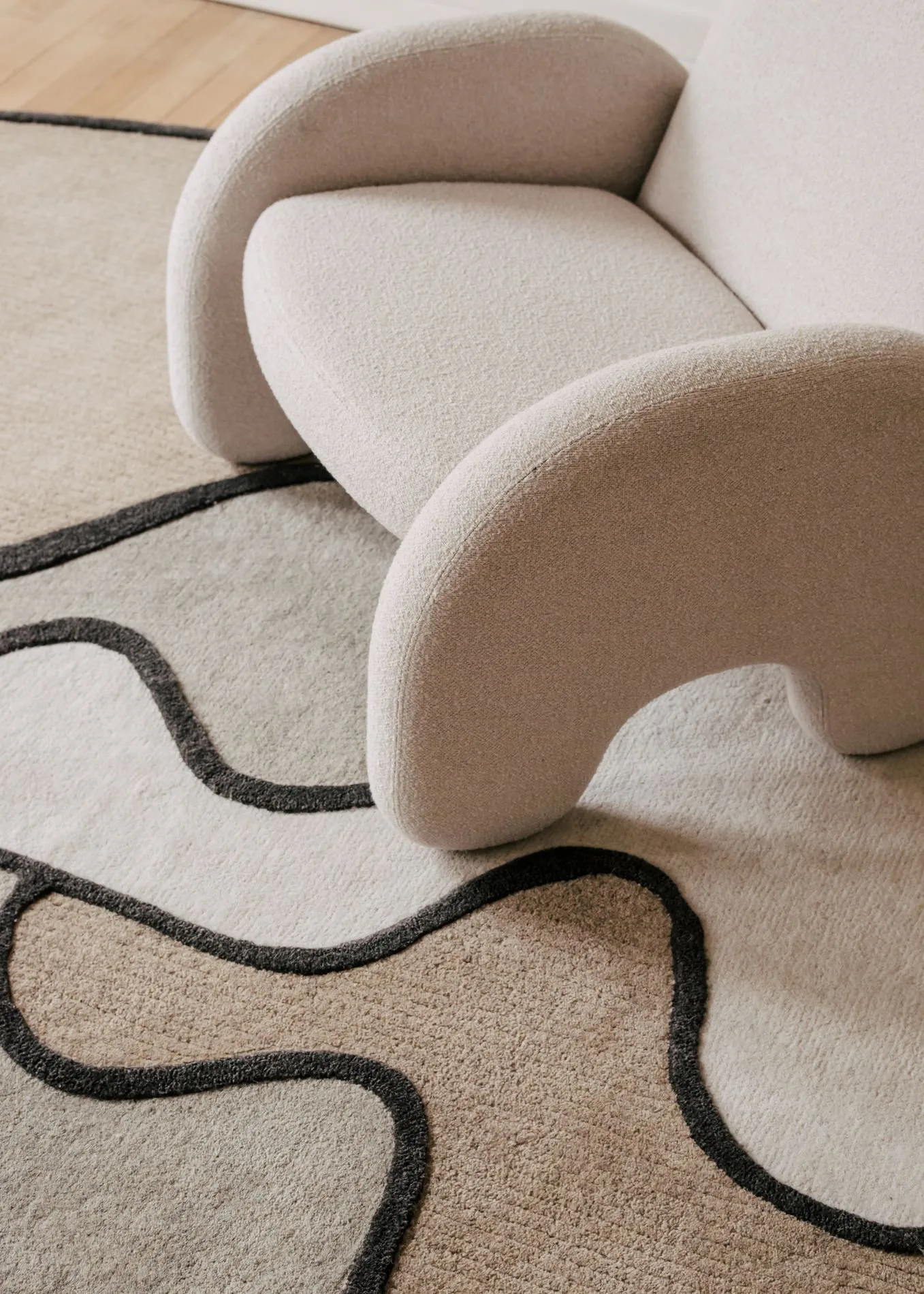 Maison Matisse - Tapis Forme Libre Coquillage