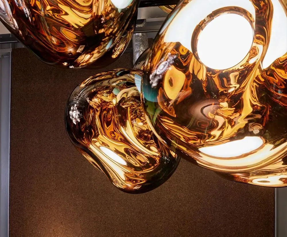 Melt Burst Chandelier Gold - Tom Dixon w Mesmetric