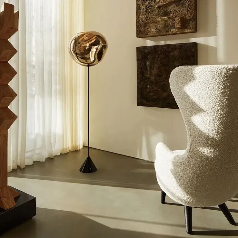 Melt Cone Slim Floor Gold - Tom Dixon w Mesmetric