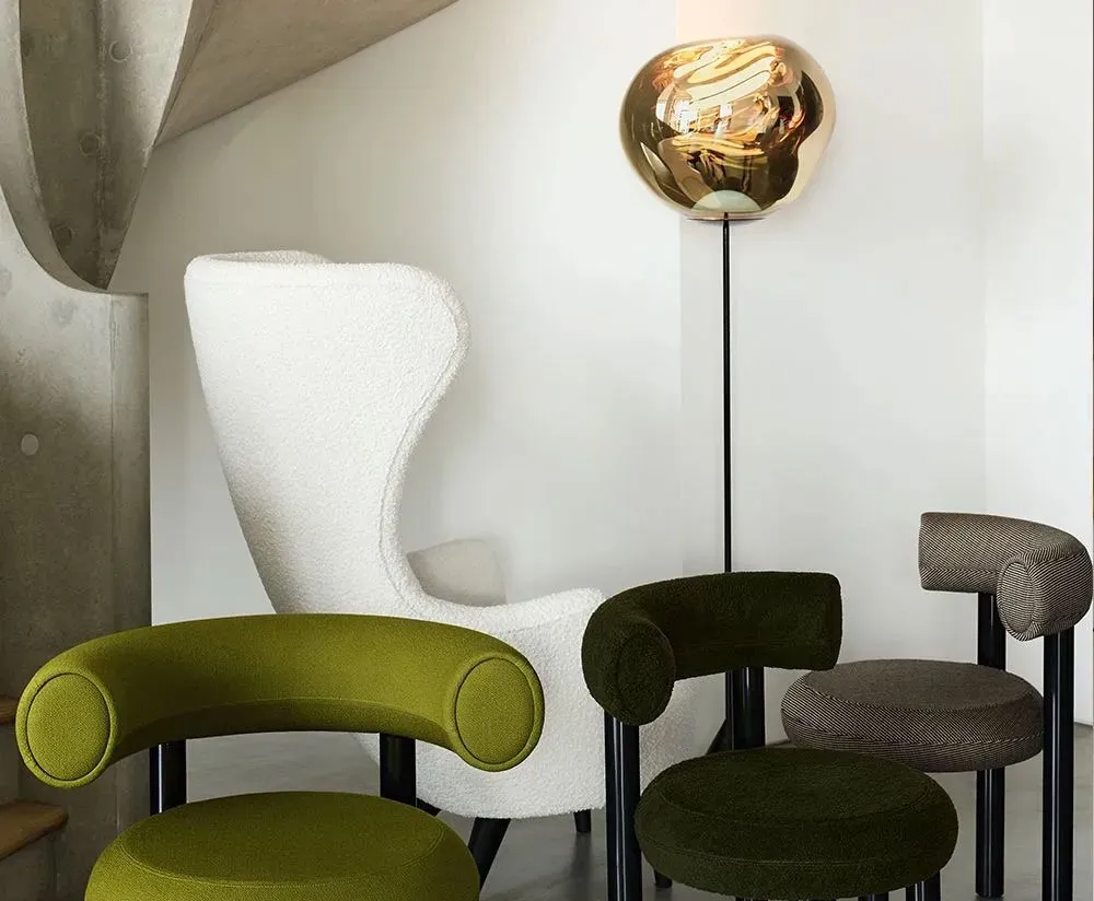 Melt Cone Slim Floor Gold - Tom Dixon w Mesmetric