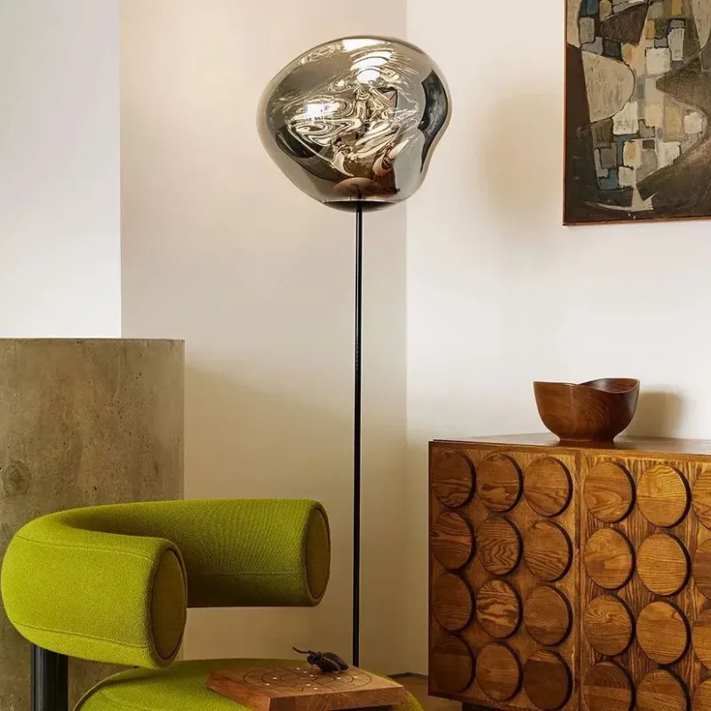Melt Cone Slim Floor Silver - Tom Dixon w Mesmetric
