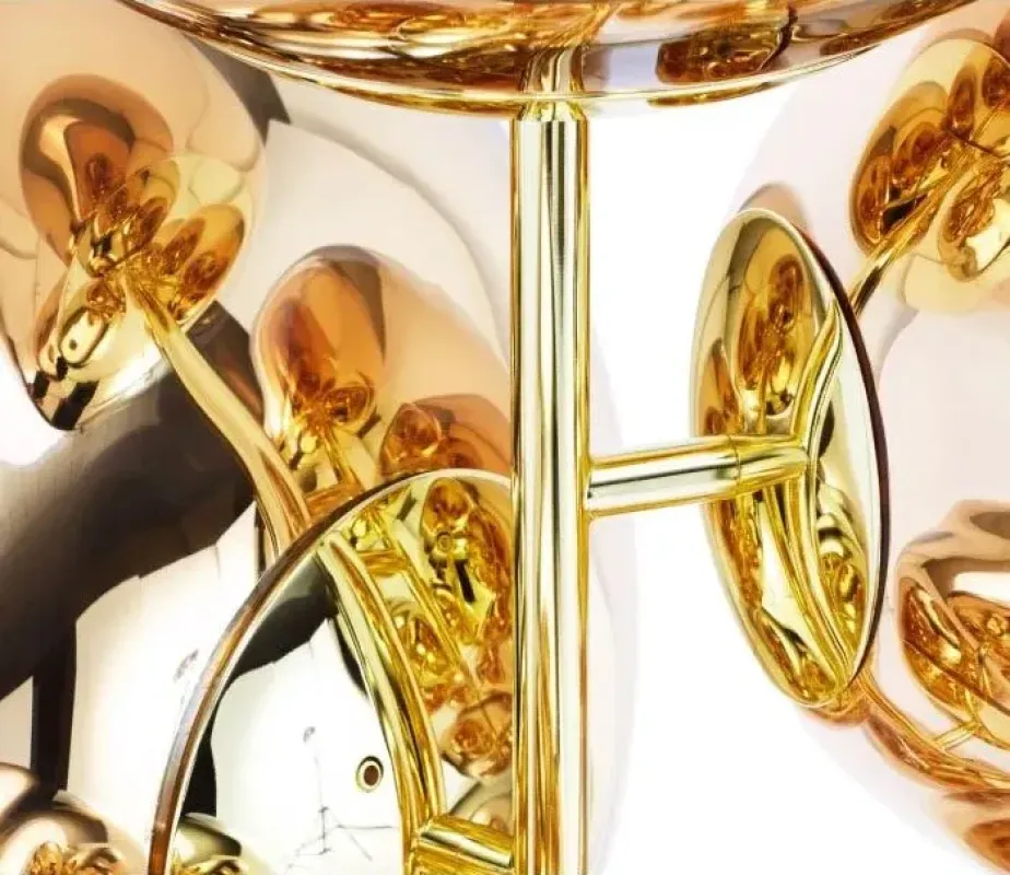 Melt Stand Chandelier Gold - Tom Dixon w Mesmetric